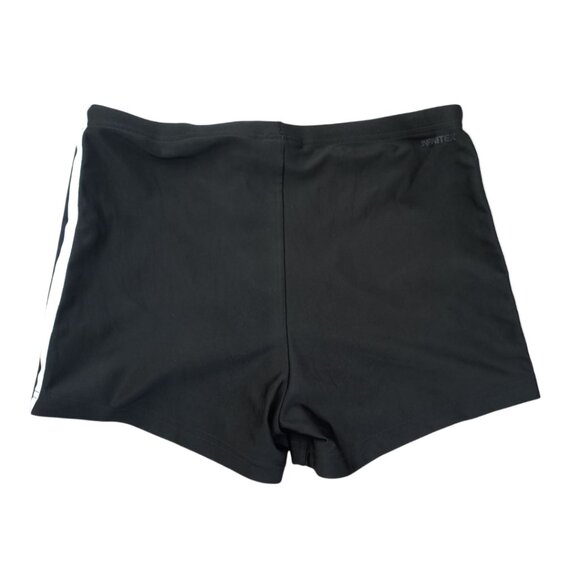Adidas Men’s Black INFINITEX Swim Trunks – Size 34, 3-Stripes Athletic Swim Shor - Picture 2 of 7